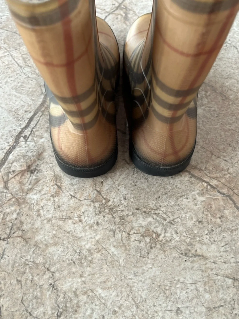 Burberry Classic Nova Check Rubber Rain Boots